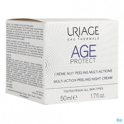 Uriage Age Protect Cr Nuit Peel.multi-actions 50ml