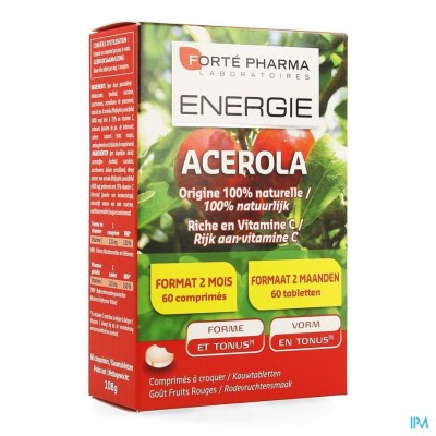 Energie Acerola 35% Gratis Kauwtabletten 60