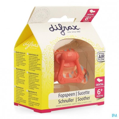 Difrax Fopspeen Sil Dental+ring +6m 800