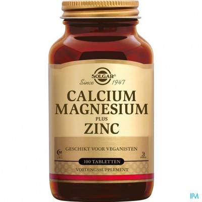 Solgar Calcium Magnesium Plus Zink Comp 100