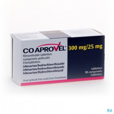Coaprovel Comp 98 X 300mg/25,0mg