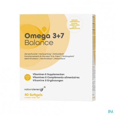 Natural Energy - Omega 3+7 Balance Caps 40