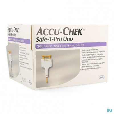 Accu Chek Safe T Pro Plus Uno Steriel Wegwerp 200