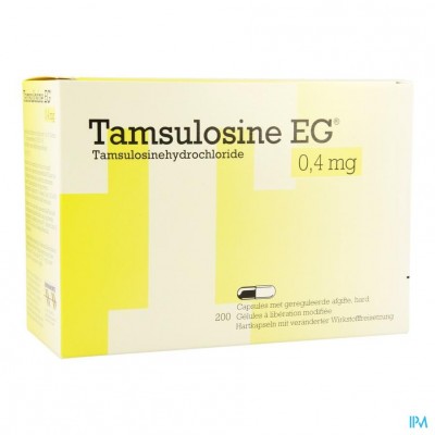 Tamsulosine EG Caps Gereguleerde Afgifte 200X0,4Mg