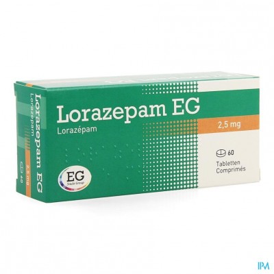 Lorazepam EG Tabl 60X2,5Mg
