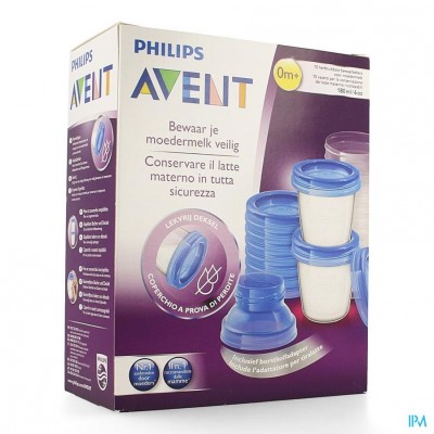 Philips Avent Via Natural Moedermelk Bewaarbekerset SCF618/10