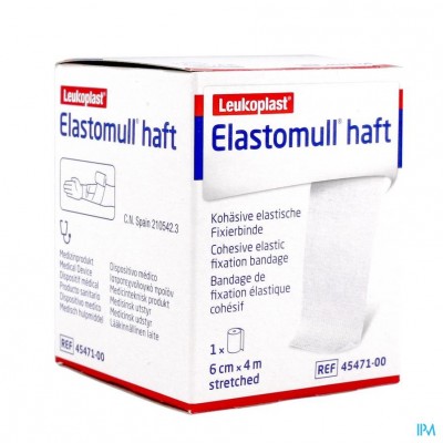 Elastomull Haft Fixatiewindel Coh. 6cmx4m 4547100