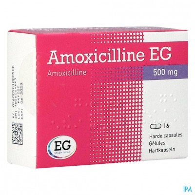Amoxicilline EG Caps 16 X 500 Mg
