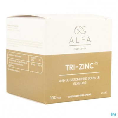 Alfa Tri-zinc 20mg Tabl 100