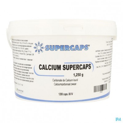 Calcium Carb. Supercaps Caps 1200x1250mg Ivoor