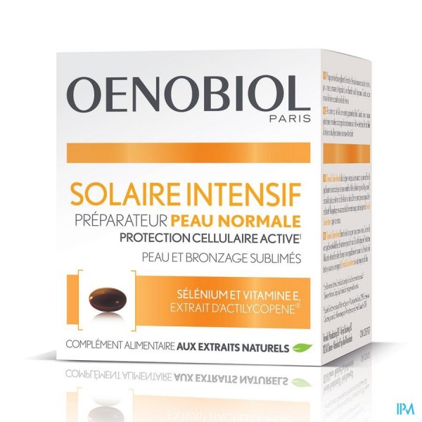 OENOBIOL SOLAIRE INTENSIF NORMALE HUID 30 CAPS 